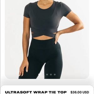 EUC Alphalete Ultrasoft Wrap Top